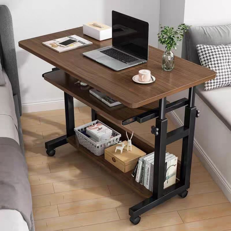 Desk Setup Modern - โต๊ะเล็กแบบเคลื่อนย้ายได้, โต๊ะข้างเตียง, ห้องนอน, โต๊ะทำงานในบ้าน, หอพัก, โต๊ะคอมพิวเตอร์แบบยกง่าย,