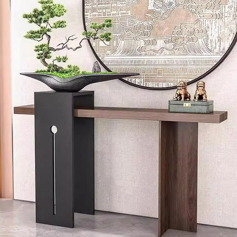 Desk Setup Minimalist - จีนคลาสสิกโต๊ะคอนโซลชนบทที่ไม่ซ้ํากันบางโมเดิร์นคอนโซลตาราง Wabi Sabi ออกแบบคอนโซลเป็นสินค้าที่เฟอร์นิเจอร์ห้องนั่งเล่น