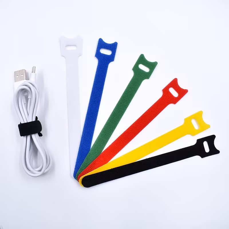 Cable Velcro Strap - สายรัดเคเบิลแบบติดเอง 10 ชิ้น สายรัดเวลโครสำหรับสายหูฟัง สายไฟ สายดาต้า