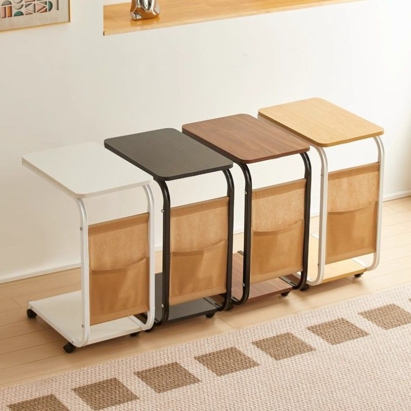 Desk Setup Modern - โต๊ะข้างเตียงแบบเคลื่อนย้ายได้ โต๊ะข้างเตียงแบบเรียบง่าย โต๊ะกลางห้องนั่งเล่น โต๊ะวางของ โต๊ะเล็ก โต๊ะข้างโซฟา
