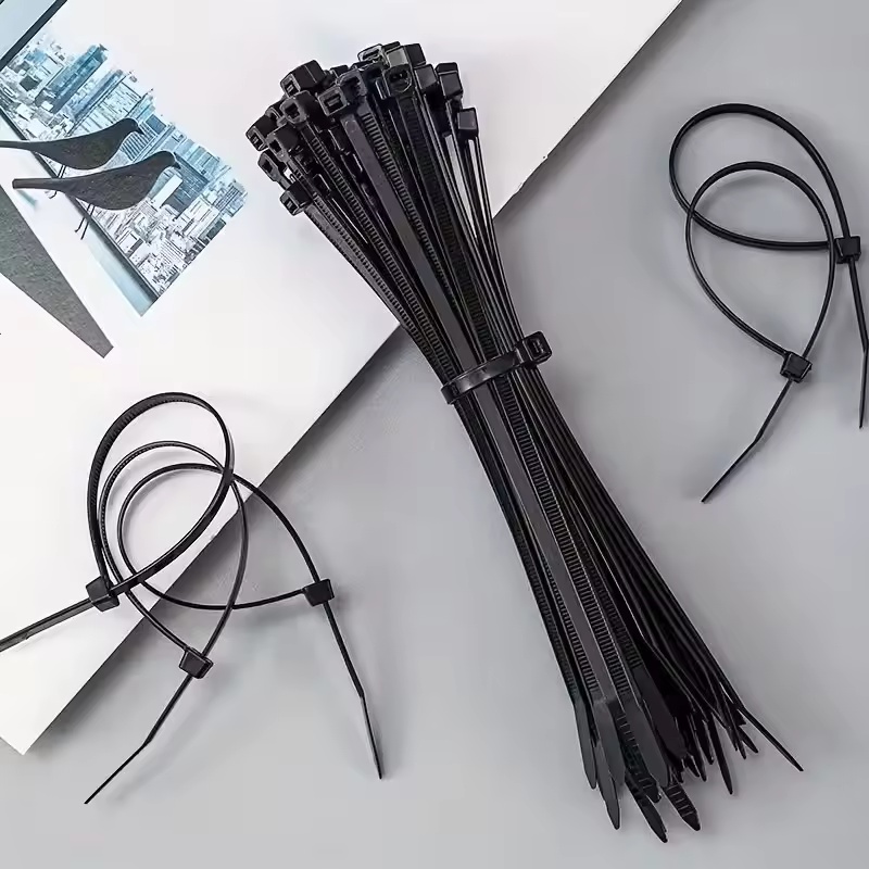 Cable Velcro Strap - 50 ชิ้น สายรัดพลาสติก สายรัดเคเบิลไนลอน สายรัดพลาสติกแบบมีหน้าแปลน สายรัดสำหรับเรือนกระจก