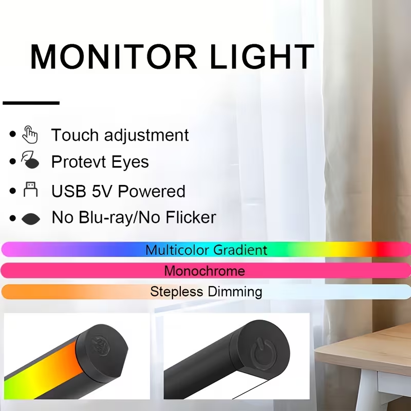ไฟ LED สำหรับจอคอมพิวเตอร์ ขนา - Desk Setup Modern บทวิจารณ์และราคา