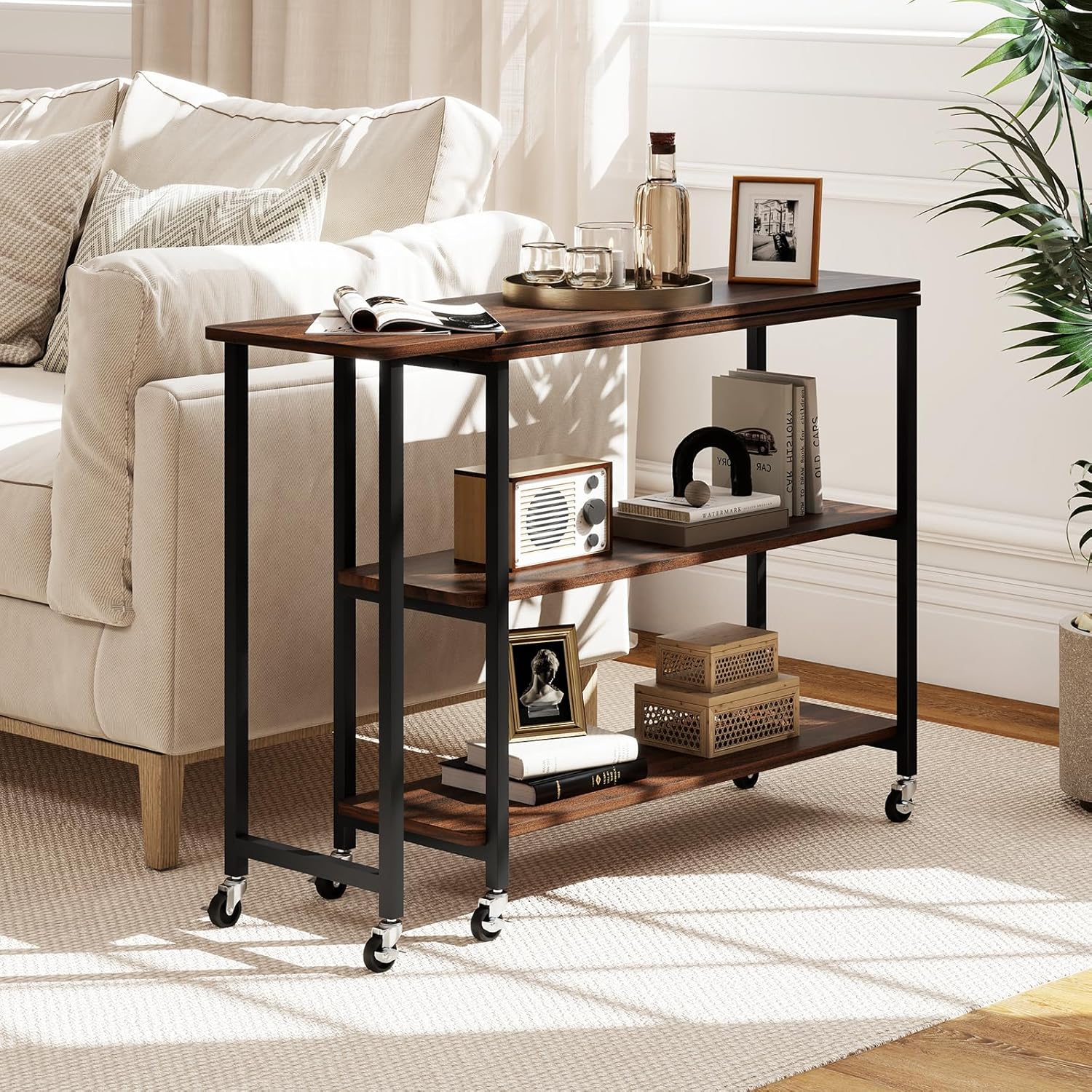 360 °   โต๊ะข้างหมุนได้ 2 ชั้น - Desk Setup Laptop บทวิจารณ์และราคา