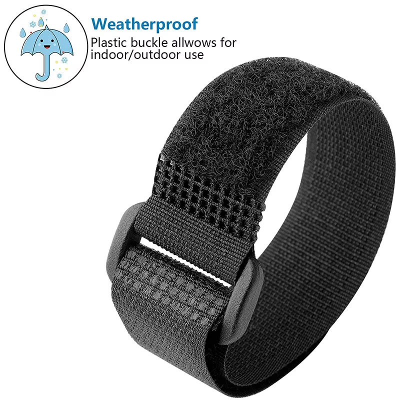 สายรัดเวลโครสีดำนำกลับมาใช้ใหม - Cable Velcro Strap บทวิจารณ์และราคา