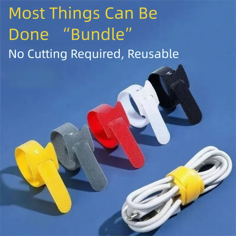 ตัวจัดระเบียบสายเคเบิลแบบใช้ซ้ - Cable Velcro Strap บทวิจารณ์และราคา