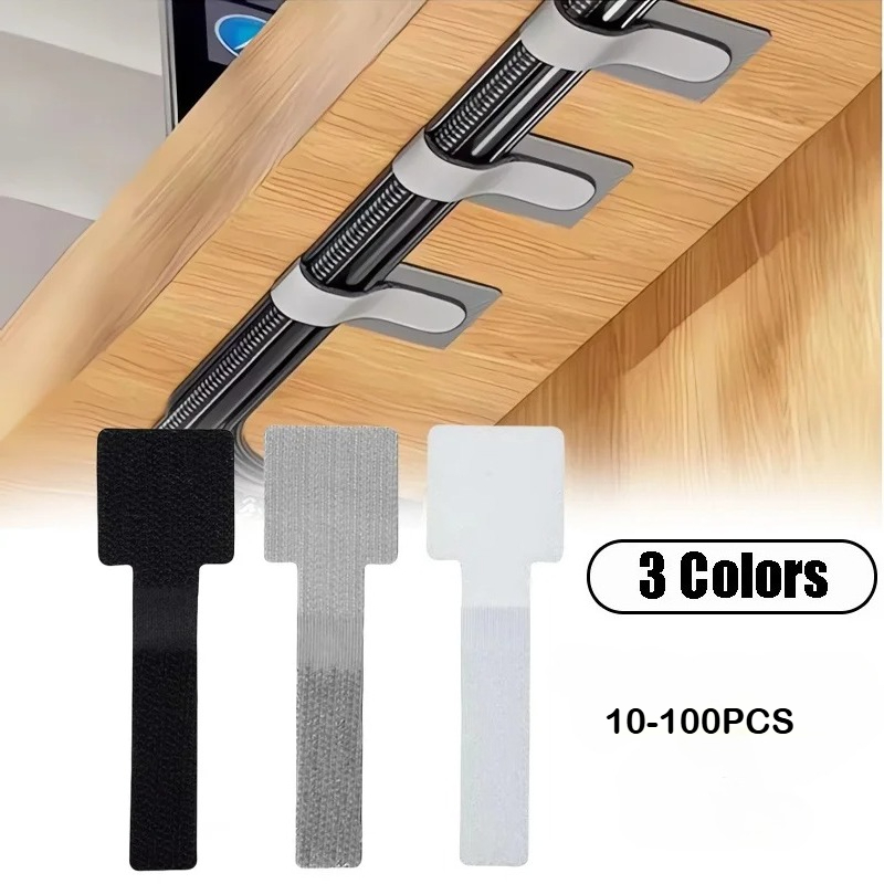 ใหม่ReusableสายผูกVelcro Ties  - Cable Velcro Strap บทวิจารณ์และราคา