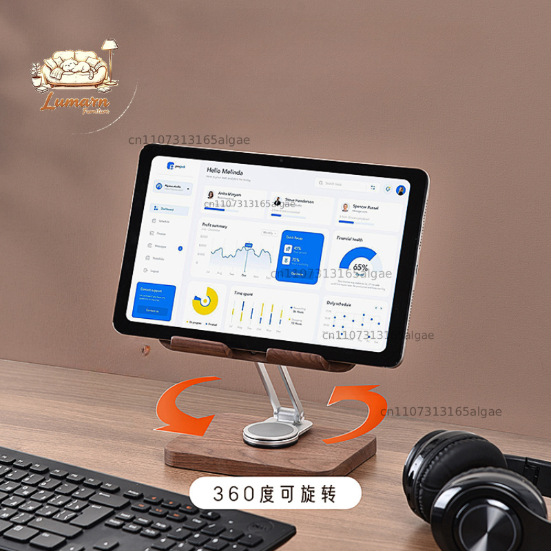 ขาตั้ง iPad ไม้แบล็ควอลนัท หมุ - Desk Setup Black And Wood บทวิจารณ์และราคา