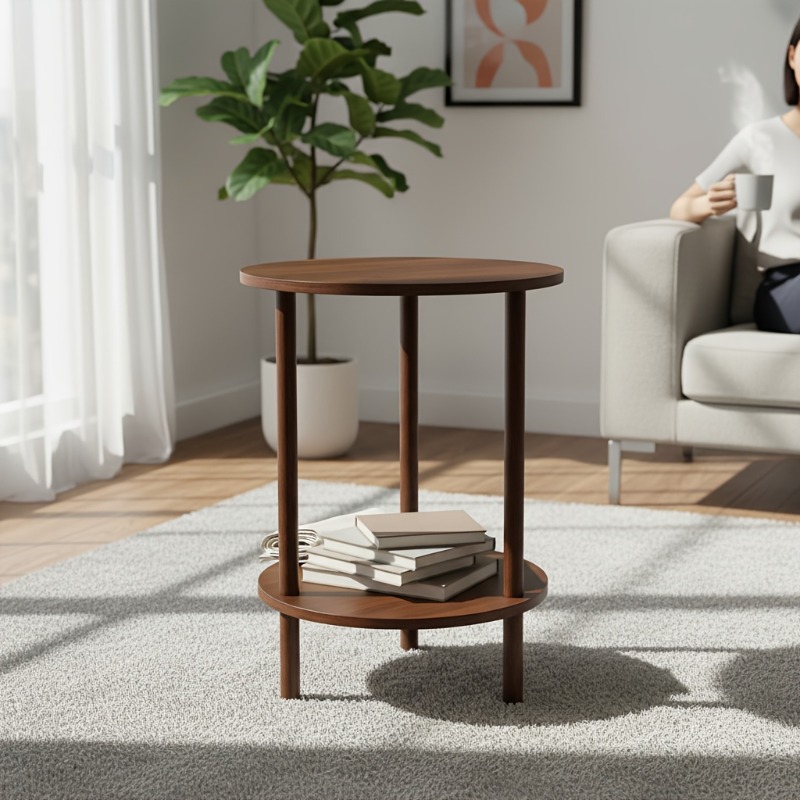 โต๊ะกาแฟทรงกลมแบบซ้อนได้ทันสมั - Desk Setup Modern บทวิจารณ์และราคา