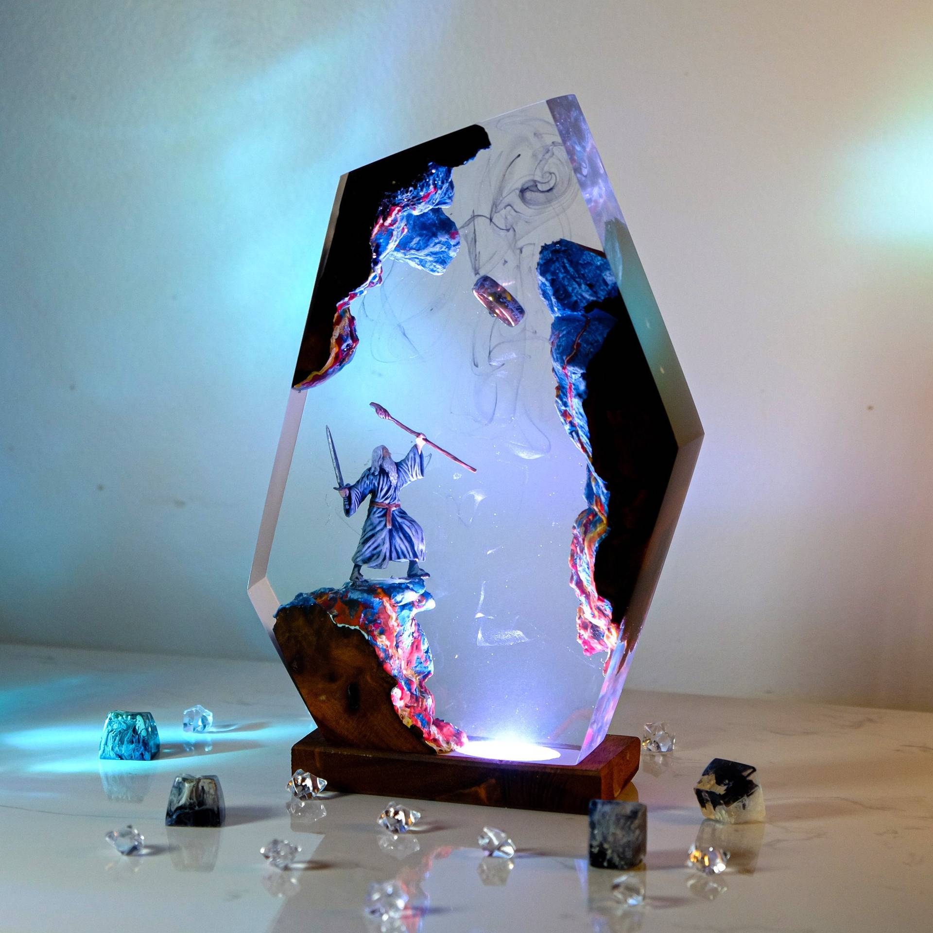 โคมไฟเรซิ่นรูปฉากภาพยนตร์ แหวน - Desk Setup At Home บทวิจารณ์และราคา