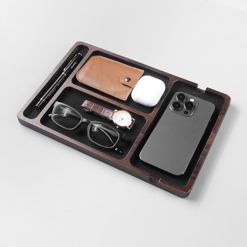 ถาดเก็บของไม้เนื้อแข็ง สไตล์นอ - Desk Setup Minimalist บทวิจารณ์และราคา
