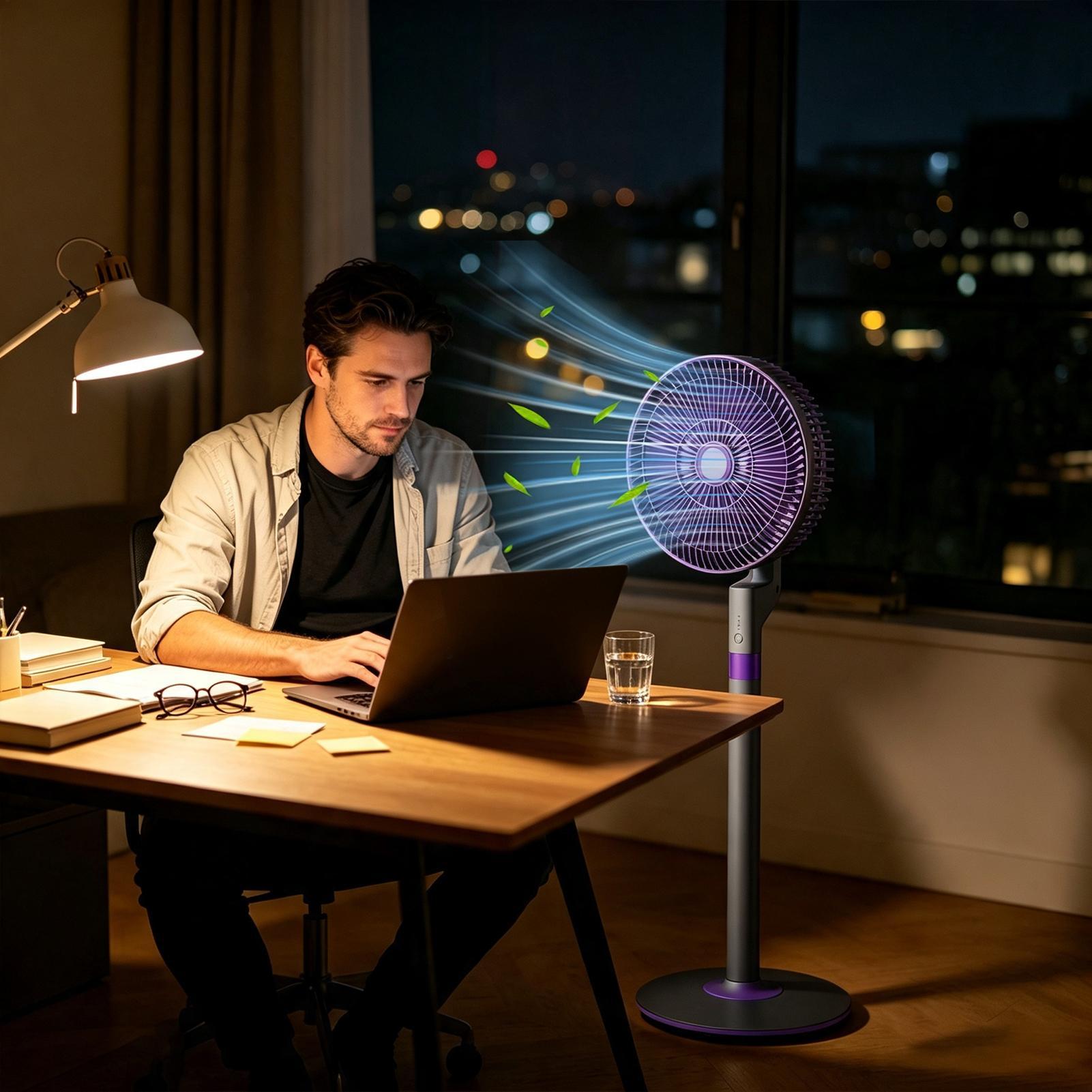 พัดลมตั้งพื้นและตั้งโต๊ะ 2-in- - Desk Setup Modern บทวิจารณ์และราคา