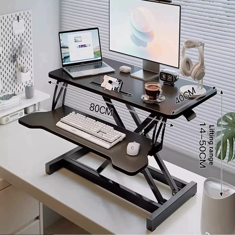 โต๊ะทำงานแบบยืน ปรับความสูงได้ - Desk Setup Modern บทวิจารณ์และราคา