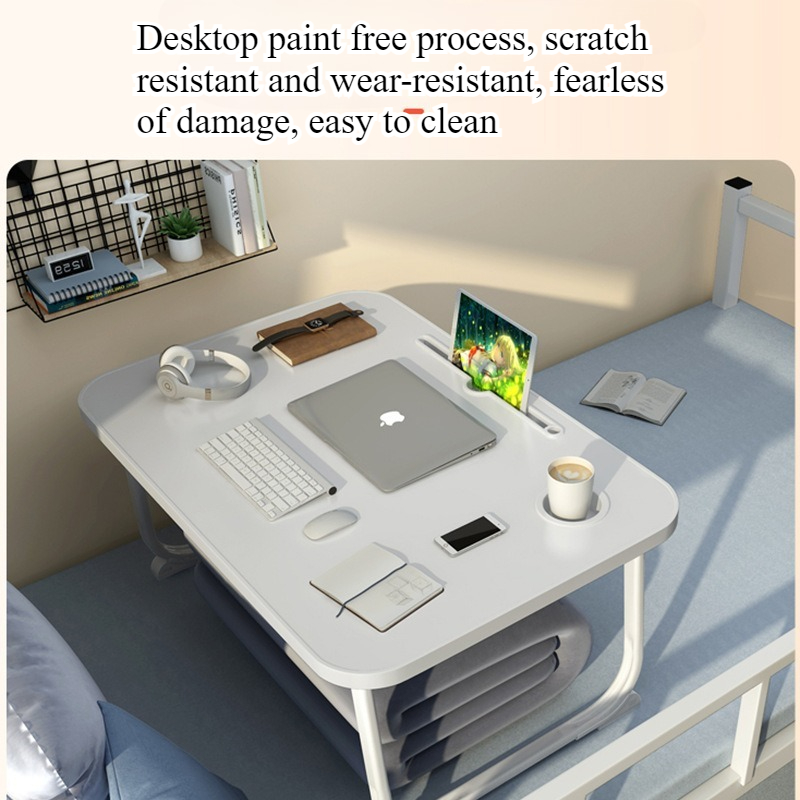 โต๊ะวางบนเตียง โต๊ะพับ โต๊ะเล็ - Desk Setup Laptop บทวิจารณ์และราคา