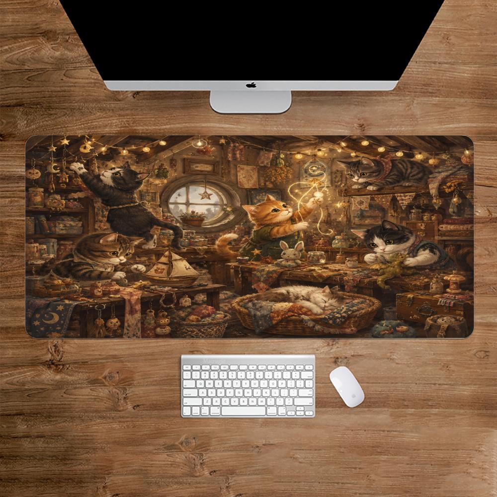 แผ่นรองเมาส์ลายแมว แผ่นรองโต๊ะ - Desk Setup Study บทวิจารณ์และราคา