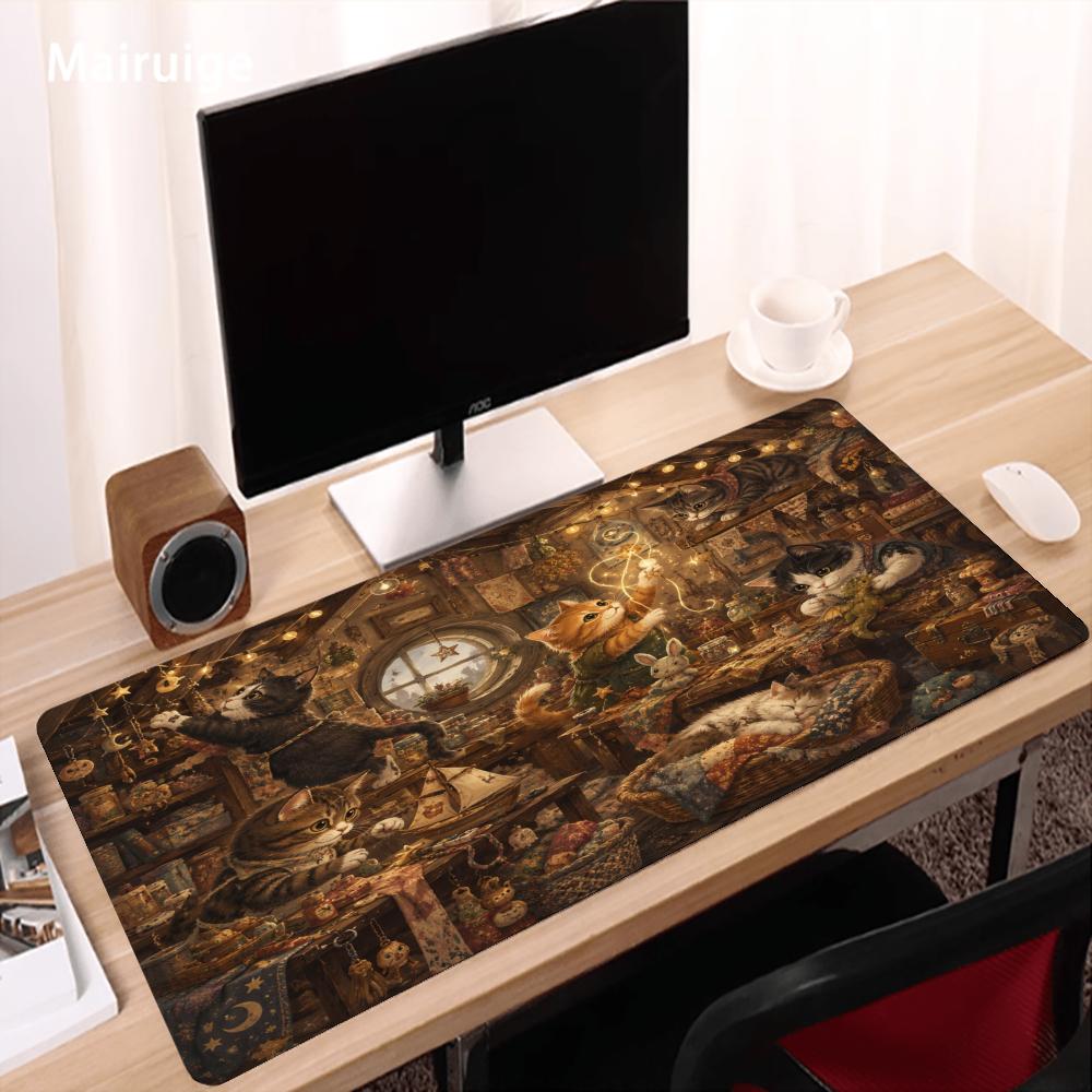 แผ่นรองเมาส์ลายแมว แผ่นรองโต๊ะ - Desk Setup Study บทวิจารณ์และราคา
