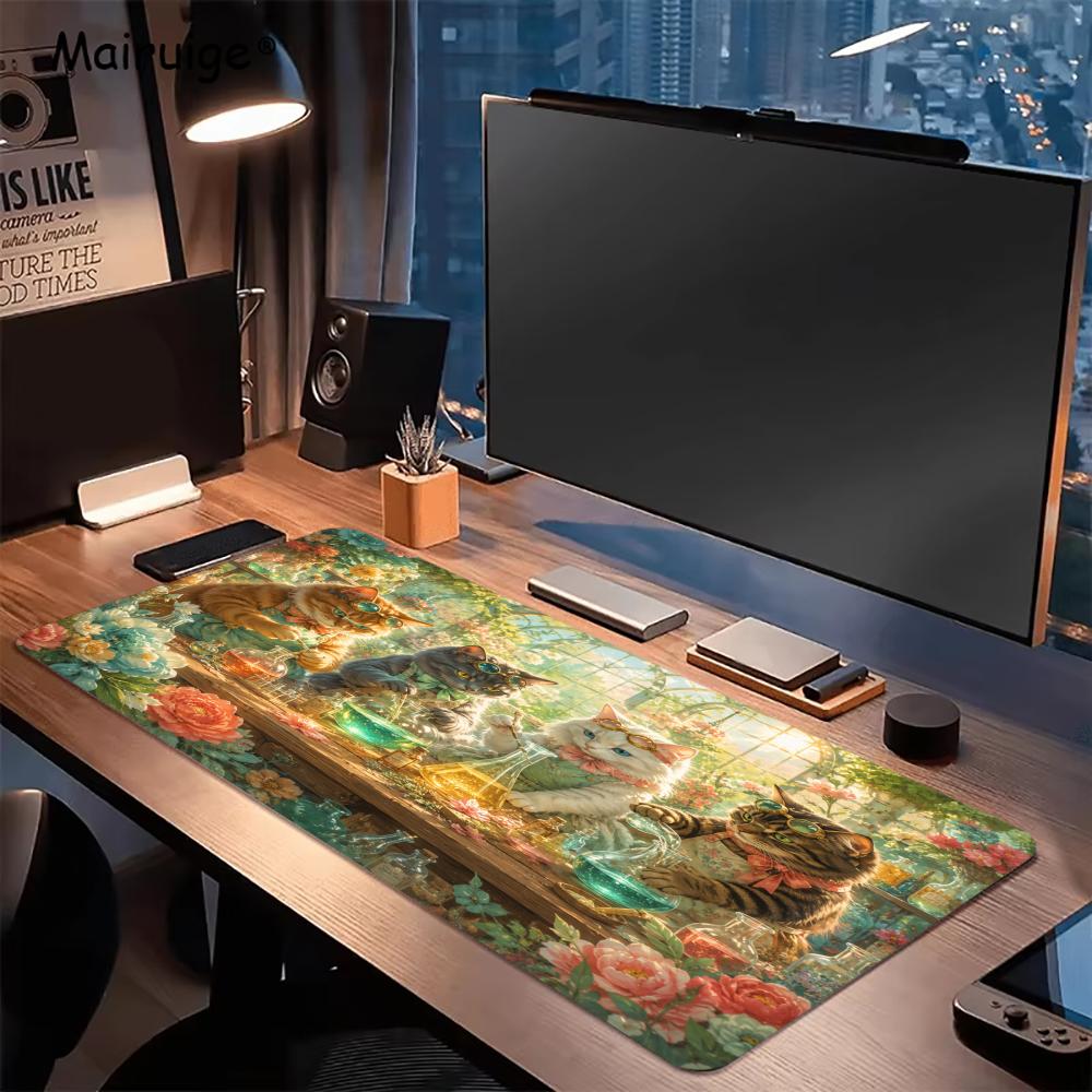 แผ่นรองเมาส์ลายแมว แผ่นรองโต๊ะ - Desk Setup Study บทวิจารณ์และราคา