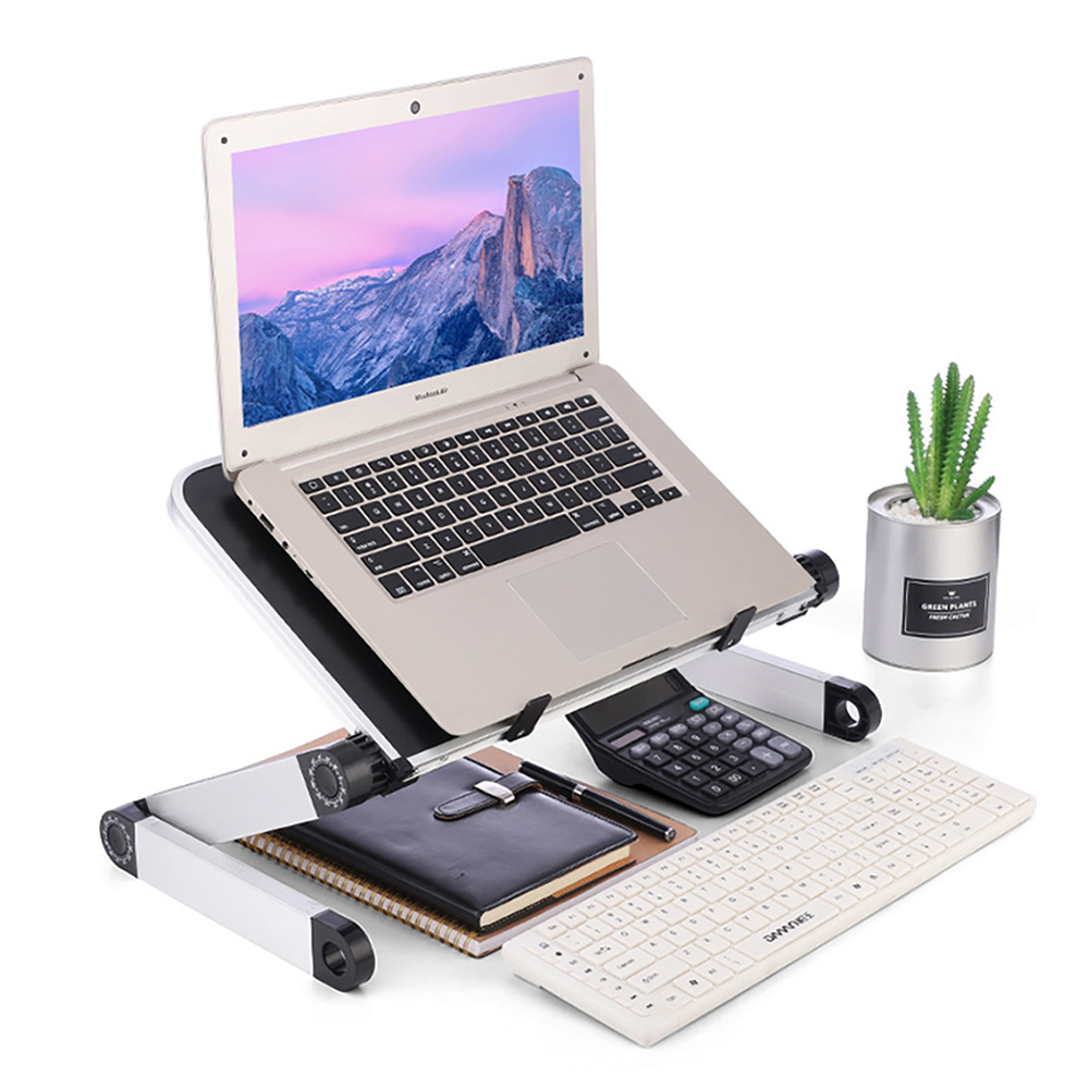 โต๊ะแล็ปท็อปแบบปรับได้ขาตั้งอล - Desk Setup Laptop บทวิจารณ์และราคา