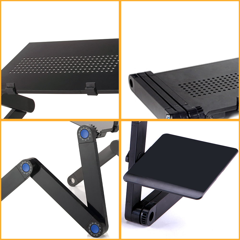 โต๊ะแล็ปท็อปแบบปรับได้ขาตั้งอล - Desk Setup Laptop บทวิจารณ์และราคา