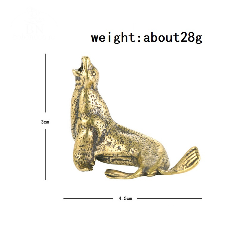 โลหะทองเหลือง Sea Lion ตุ๊กตาส - Desk Setup At Home บทวิจารณ์และราคา