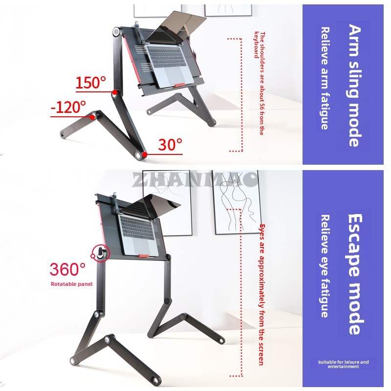 นอนเรียบบนเตียง, โต๊ะแล็ปท็อป, - Desk Setup Laptop บทวิจารณ์และราคา
