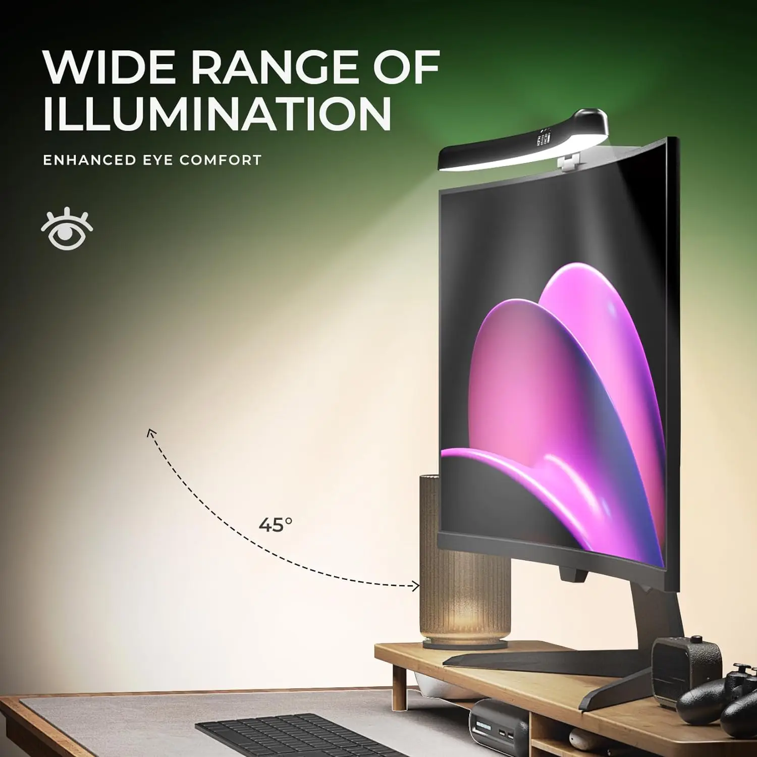 ไฟบาร์สำหรับจอคอมพิวเตอร์ RGB  - Desk Setup Modern บทวิจารณ์และราคา
